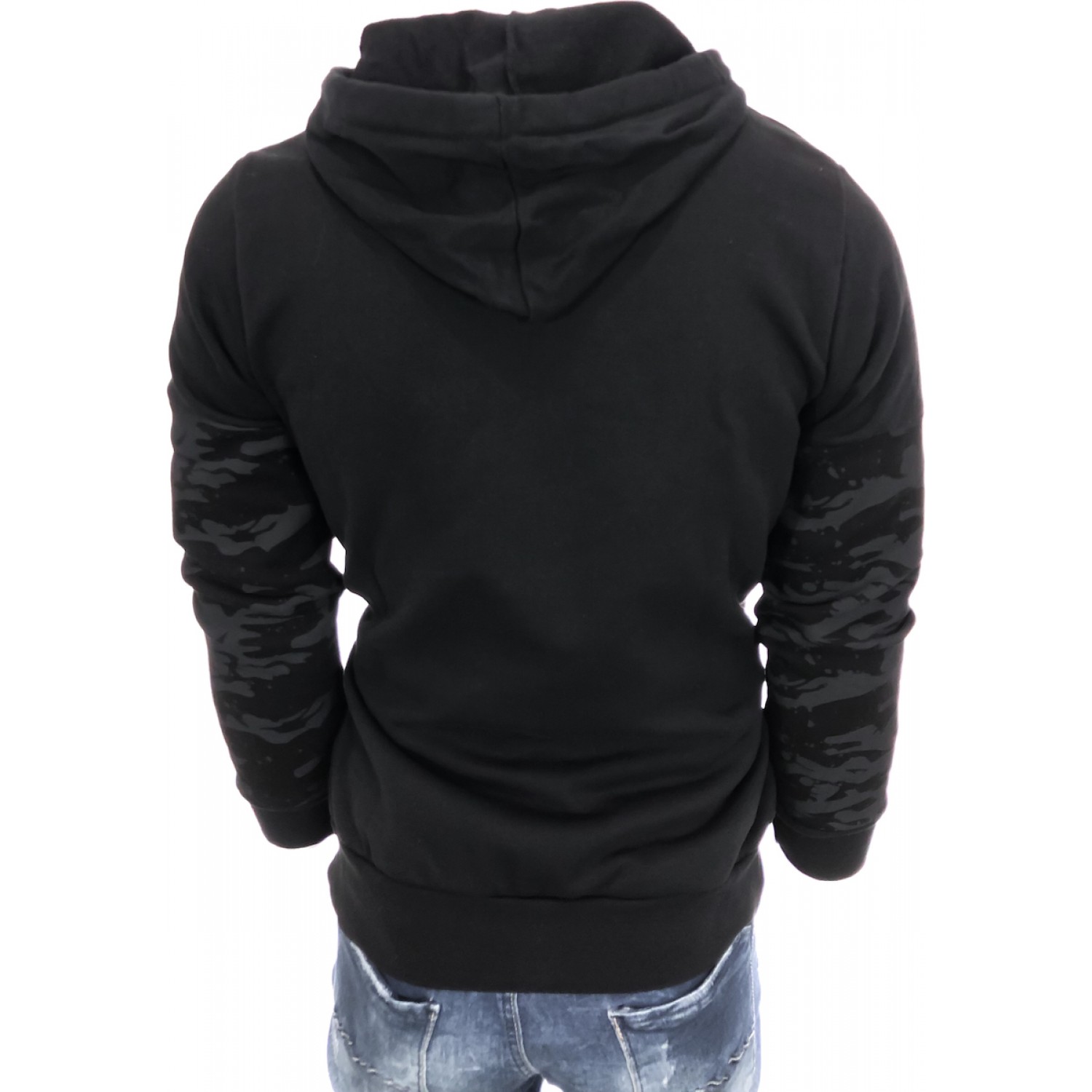 Ανδρική ζακετα φούτερ παραλαγης VORTEX 251 ΜΑΥΡΟ