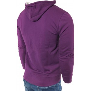 Ανδρική ζακετα φούτερ VORTEX 246 μελιτζανί