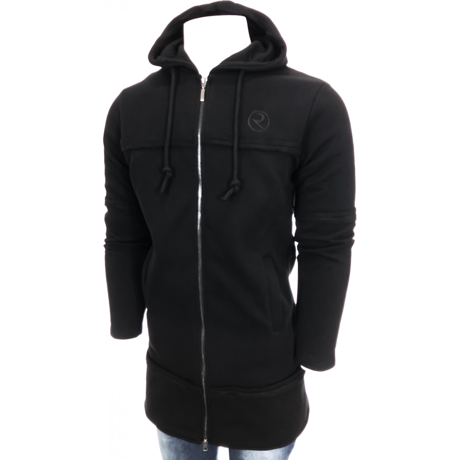 Ανδρική μακροζακετα REBEL 1005 ΜΑΥΡΟ