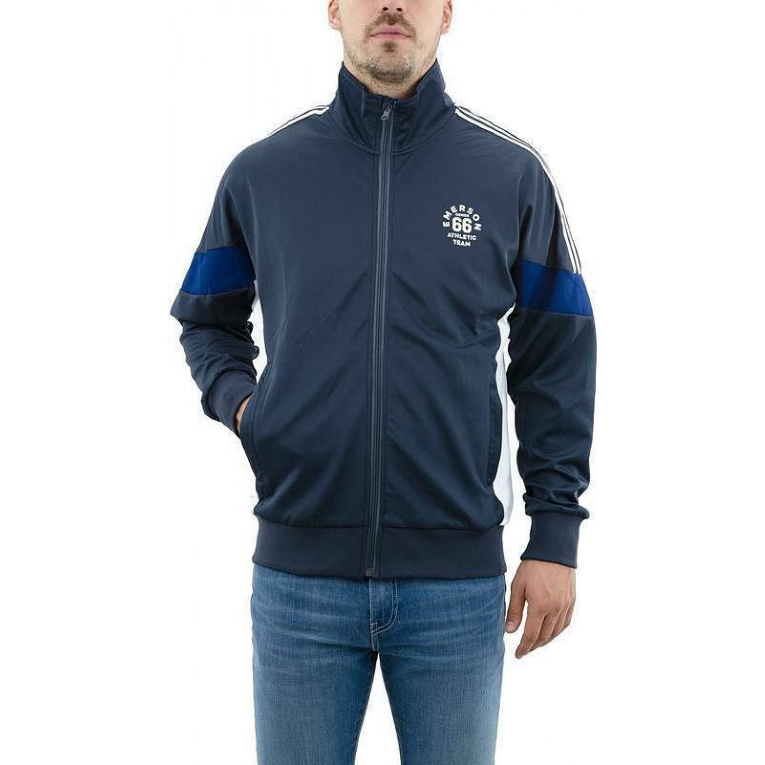 Ανδρική ζακετα EMERSON 182.EM23.60 EBONY/NAVY/WHITE