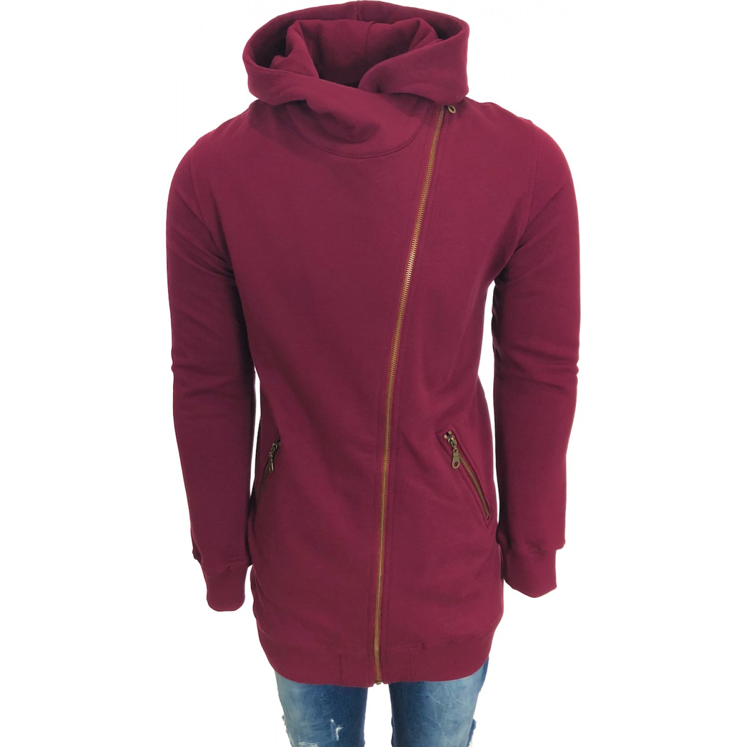 Ανδρική μακροζακέτα PONTEROSSO 1001 ΜΠΟΡΝΤΟ