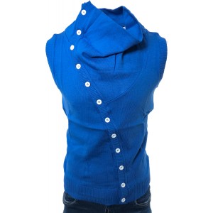 Life Style Butiken Ανδρική ζακετα πλεχτό αμάνικο LS13012 ΡΟΥΑ