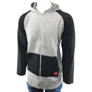 Reckless 18118 Ανδρική Φούτερ Ζακέτα με Κουκούλα και Τσέπες Γκρι