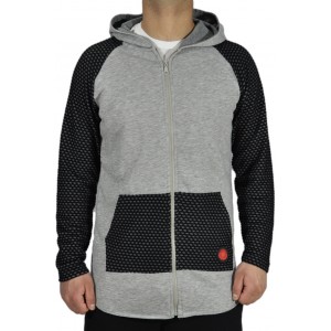 Reckless 18118 Ανδρική Φούτερ Ζακέτα με Κουκούλα και Τσέπες Γκρι