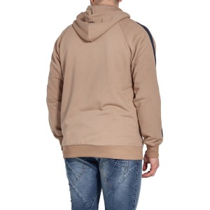 Tresor 2616 Ανδρική Φούτερ Ζακέτα με Κουκούλα και Τσέπες Μπεζ