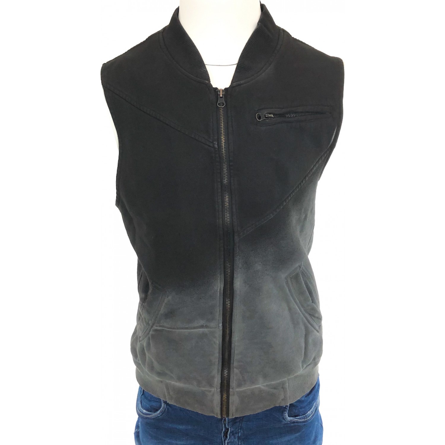 Ανδρική αμανικη ζακετα φούτερ DE FACTO 907 ΓΚΡΙ