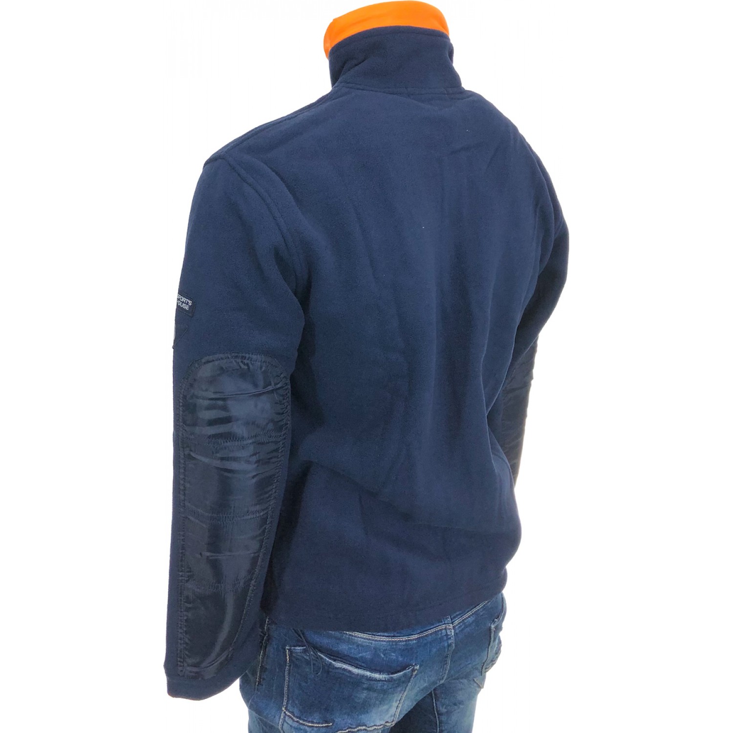 Ανδρική ζακετα φλις SPORTWEAR 472141 ΜΠΛΕ