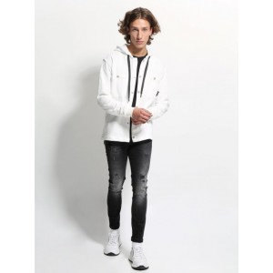 Ανδρική ζακέτα σε 100% βαμβακερό ύφασμα Tresor 2656 Εκρού