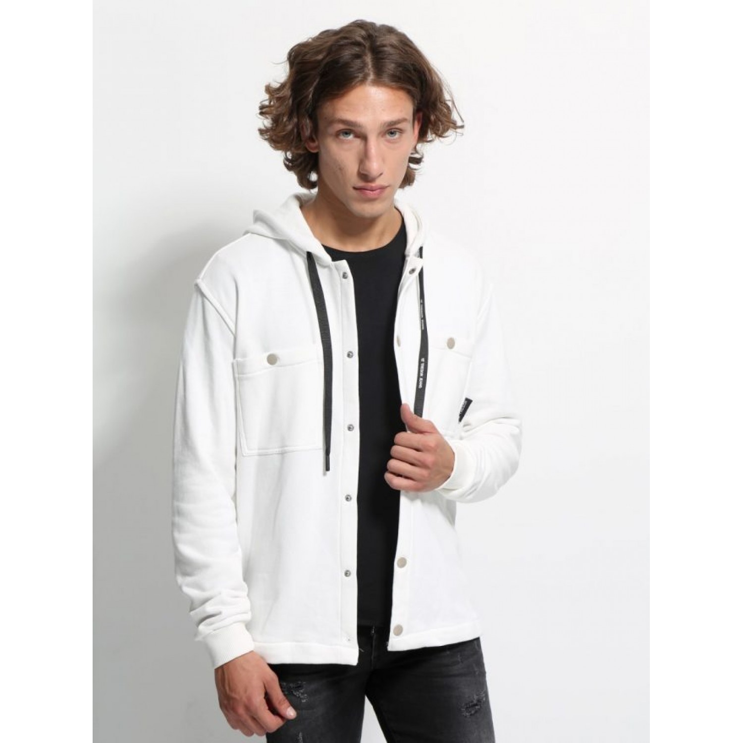 Ανδρική ζακέτα σε 100% βαμβακερό ύφασμα Tresor 2656 Εκρού