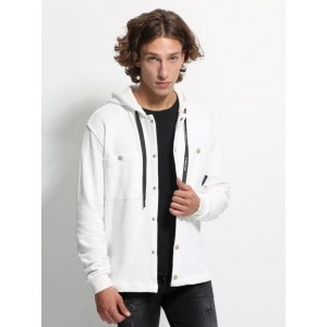 Ανδρική ζακέτα σε 100% βαμβακερό ύφασμα Tresor 2656 Εκρού