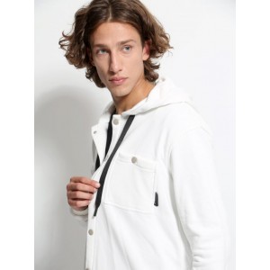 Ανδρική ζακέτα σε 100% βαμβακερό ύφασμα Tresor 2656 Εκρού