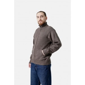 Life Style Butiken Ανδρική Πλεκτή ζακέτα LS12598010 Καφέ