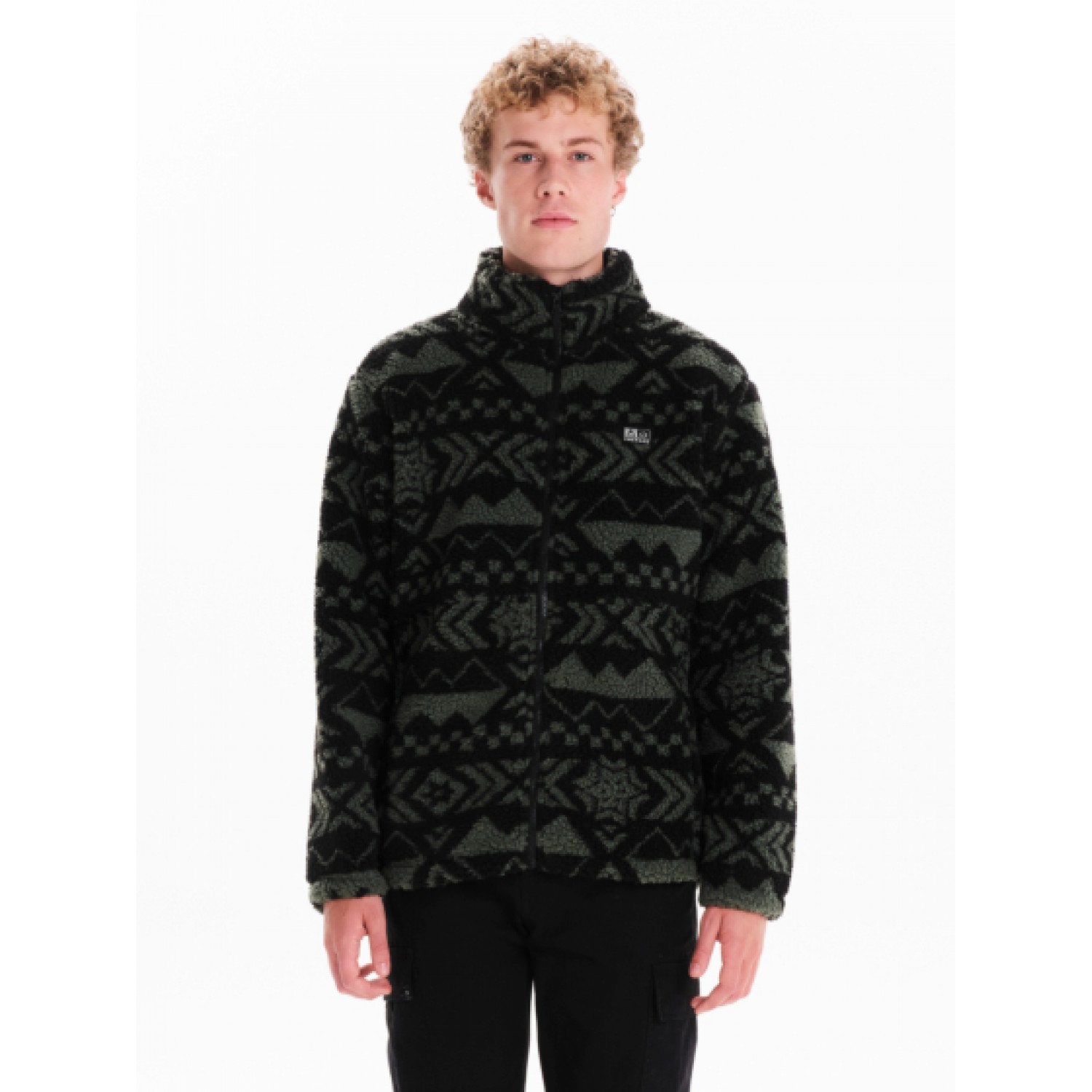 Emerson Ανδρικό Fleece Sherpa Με Φερμουάρ  242.EM290.106 PR461 OLIVE