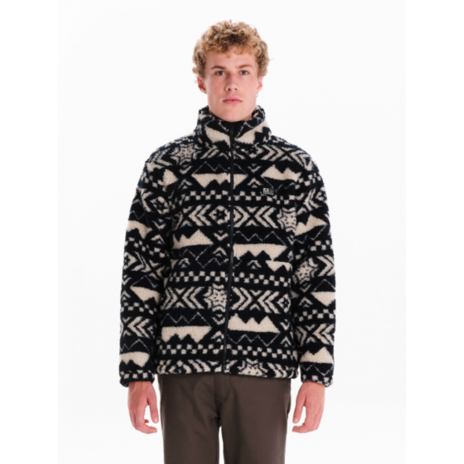 Emerson Ανδρικό Fleece Sherpa Με Φερμουάρ 242.EM290.106 PR461 ECRU