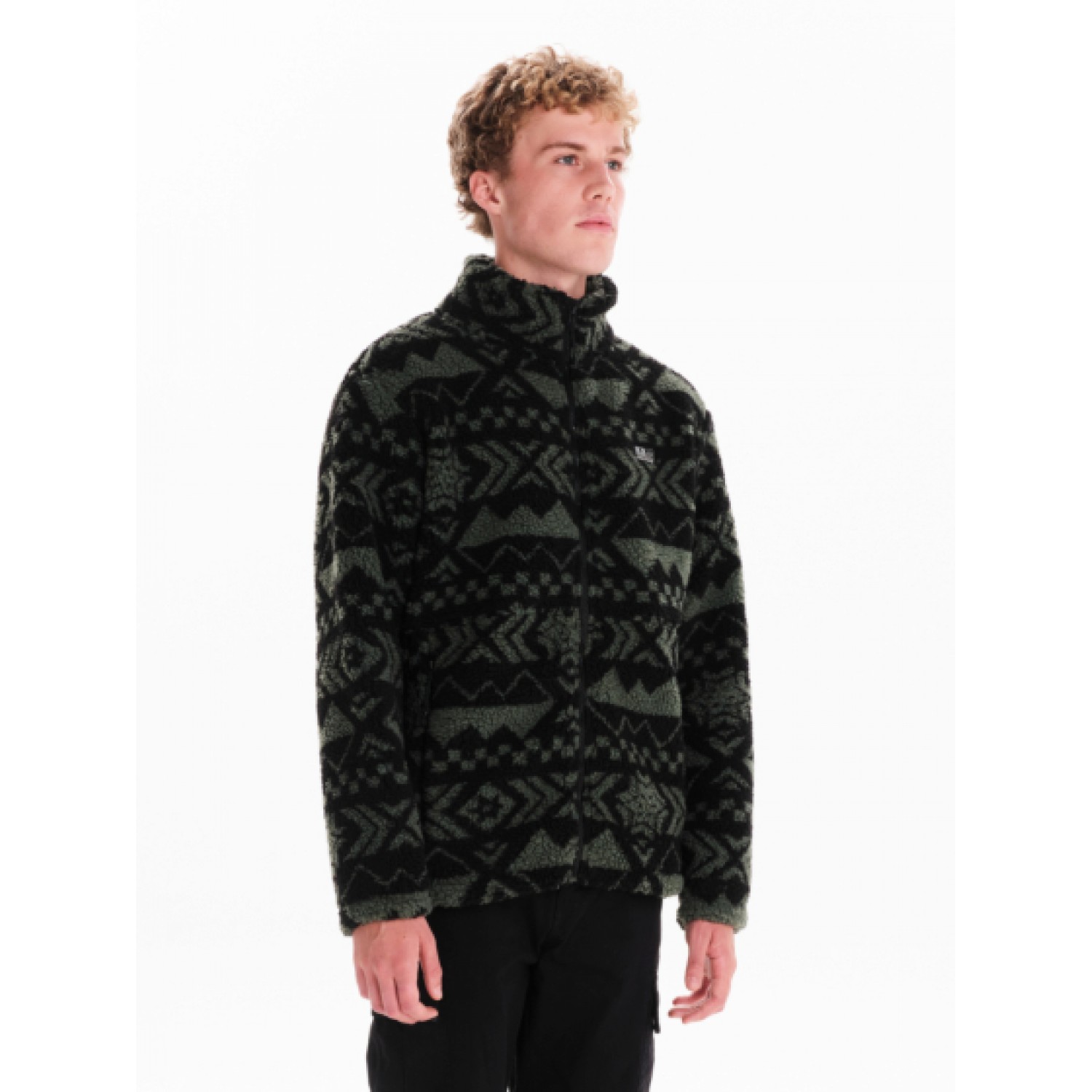 Emerson Ανδρικό Fleece Sherpa Με Φερμουάρ  242.EM290.106 PR461 OLIVE