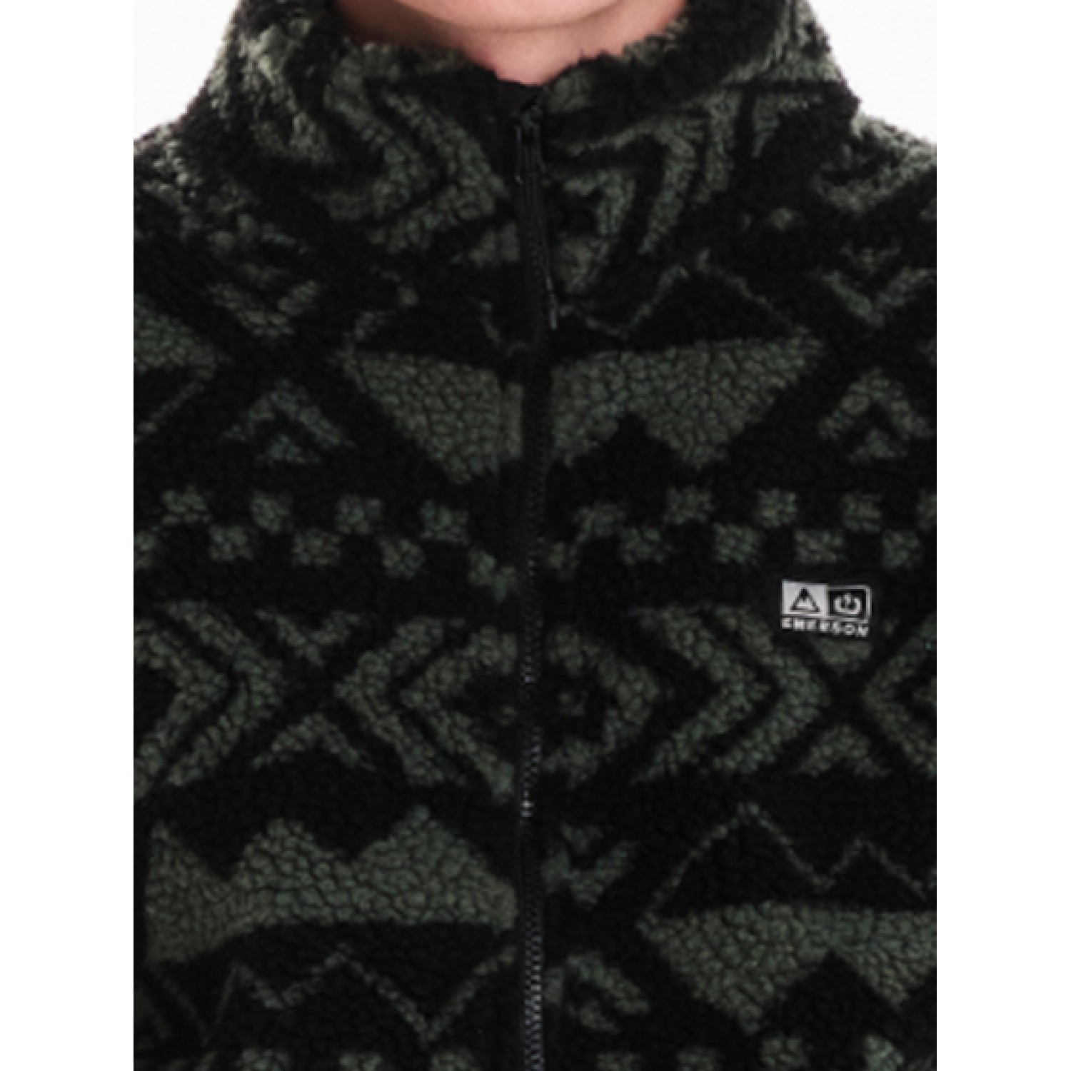 Emerson Ανδρικό Fleece Sherpa Με Φερμουάρ  242.EM290.106 PR461 OLIVE