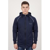 Life Style Butiken Ανδρική Ζακέτα Με Αποσπώμενη Κουκούλα LS12968 Navy 3