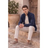 Life Style Butiken Ανδρική Πλεκτή Ζακέτα με Φερμουάρ & Μάλλινη Σύνθεση LS12683010 RAF (ΜΠΛΕ) 2