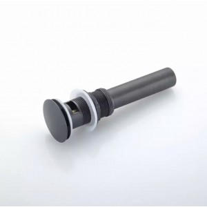 Αυτόματη βαλβίδα νιπτήρα κλικ κλακ ορειχάλκινη με υπερχείλιση BR714 Μαύρο