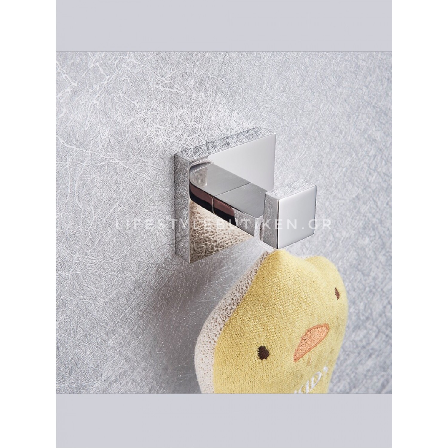 NARON Σετ πετσετοκρεμάστρες μπάνιου ανοξείδωτο ατσάλι 4τμχ NR-6040 CHROME