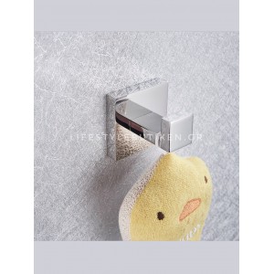 NARON Σετ πετσετοκρεμάστρες μπάνιου ανοξείδωτο ατσάλι 4τμχ NR-6040 CHROME