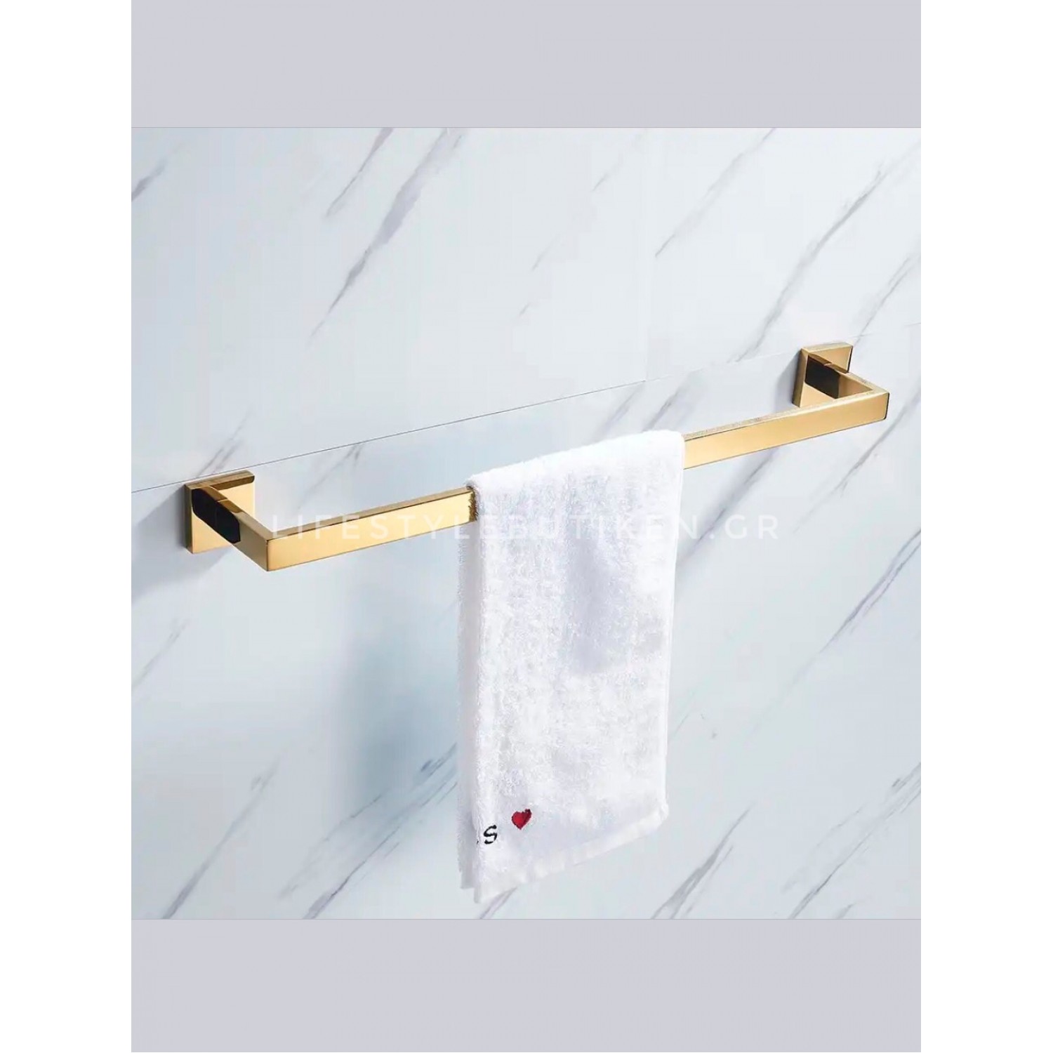 NARON Σετ πετσετοκρεμάστρες μπάνιου ανοξείδωτο ατσάλι 4τμχ NR-6040 POLISHED GOLD