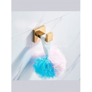 NARON Σετ πετσετοκρεμάστρες μπάνιου ανοξείδωτο ατσάλι 4τμχ NR-6040 POLISHED GOLD