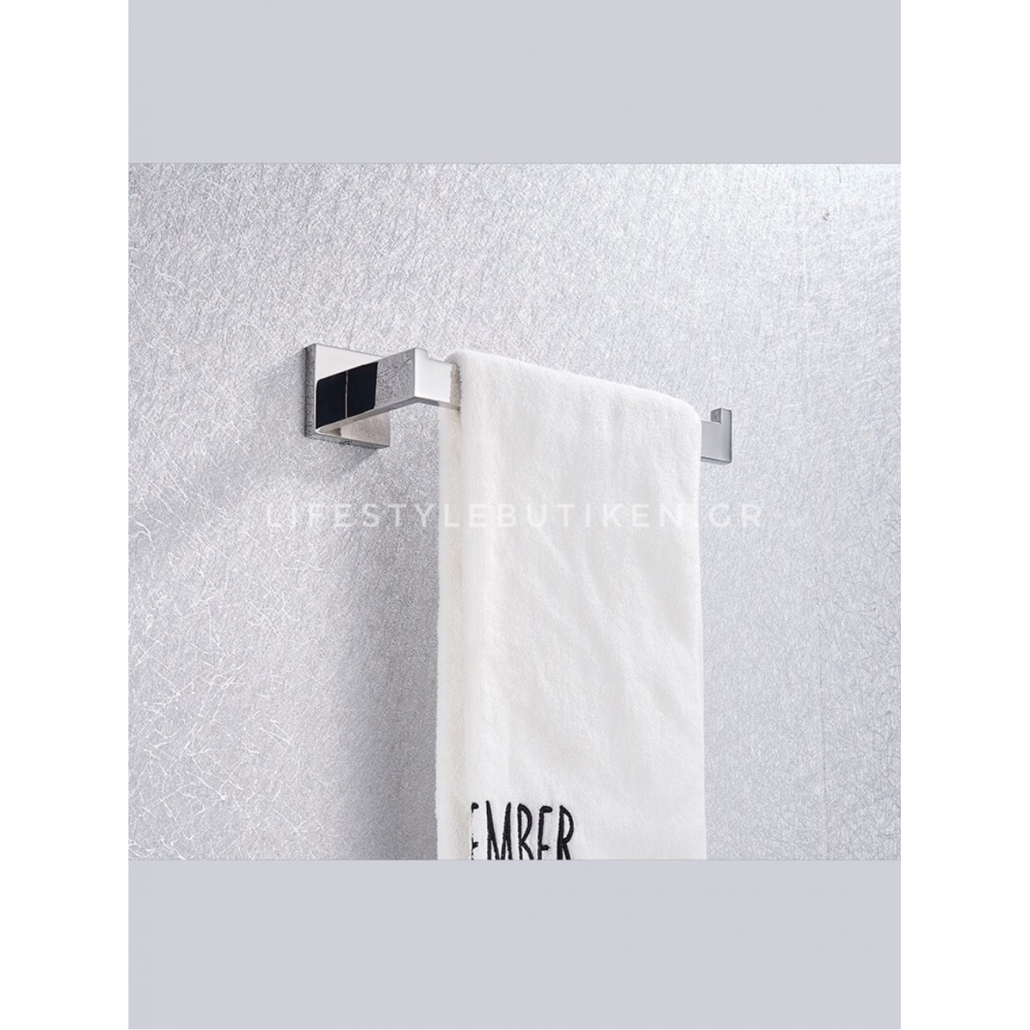 NARON Σετ πετσετοκρεμάστρες μπάνιου ανοξείδωτο ατσάλι 4τμχ NR-6040 CHROME