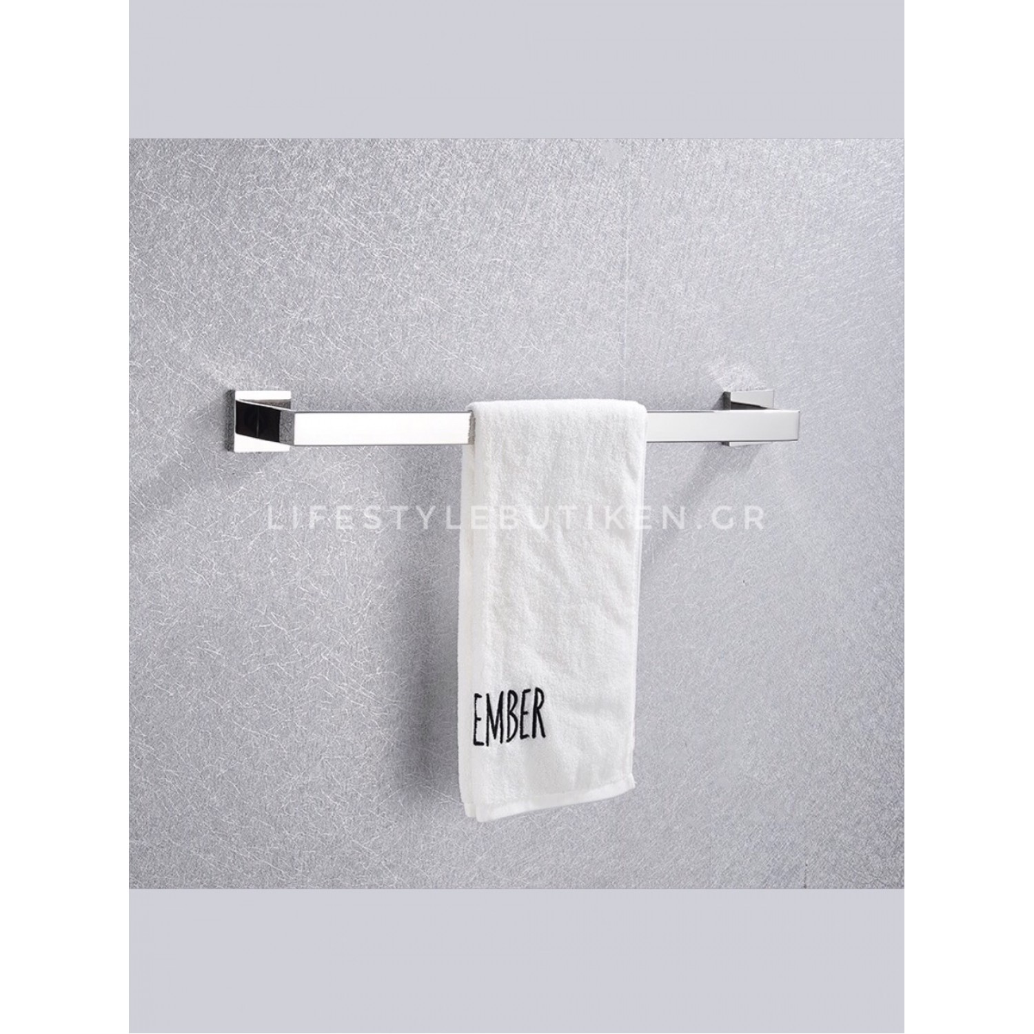 NARON Σετ πετσετοκρεμάστρες μπάνιου ανοξείδωτο ατσάλι 4τμχ NR-6040 CHROME