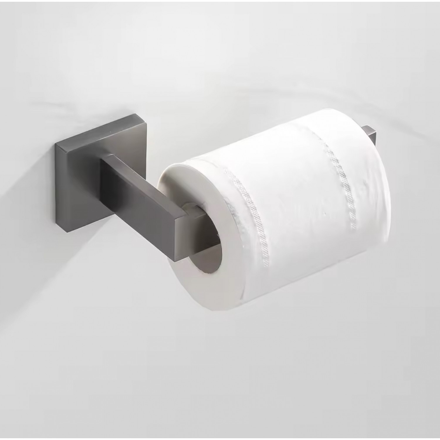 NARON Σετ πετσετοκρεμάστρες μπάνιου ανοξείδωτο ατσάλι 4τμχ NR-6040 GUN GREY