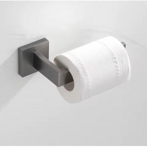 NARON Σετ πετσετοκρεμάστρες μπάνιου ανοξείδωτο ατσάλι 4τμχ NR-6040 GUN GREY