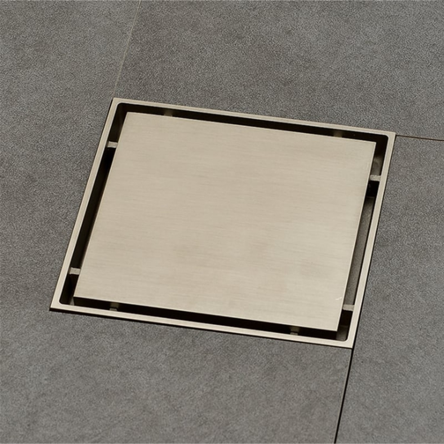 NARON Τετράγωνο σιφόνι μπάνιου 15εκ X 15εκ NR2010 Brushed Gold