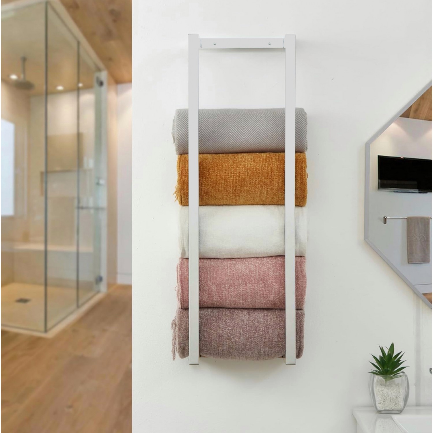 NARON Μεταλλική Πετσετοκρεμάστρα τοίχου NR6145 Chrome