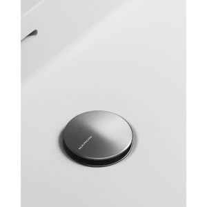 NARON Αυτόματη βαλβίδα νιπτήρα κλικ κλακ ορειχάλκινη χωρίς υπερχείλιση NR809010 Mat Nickel