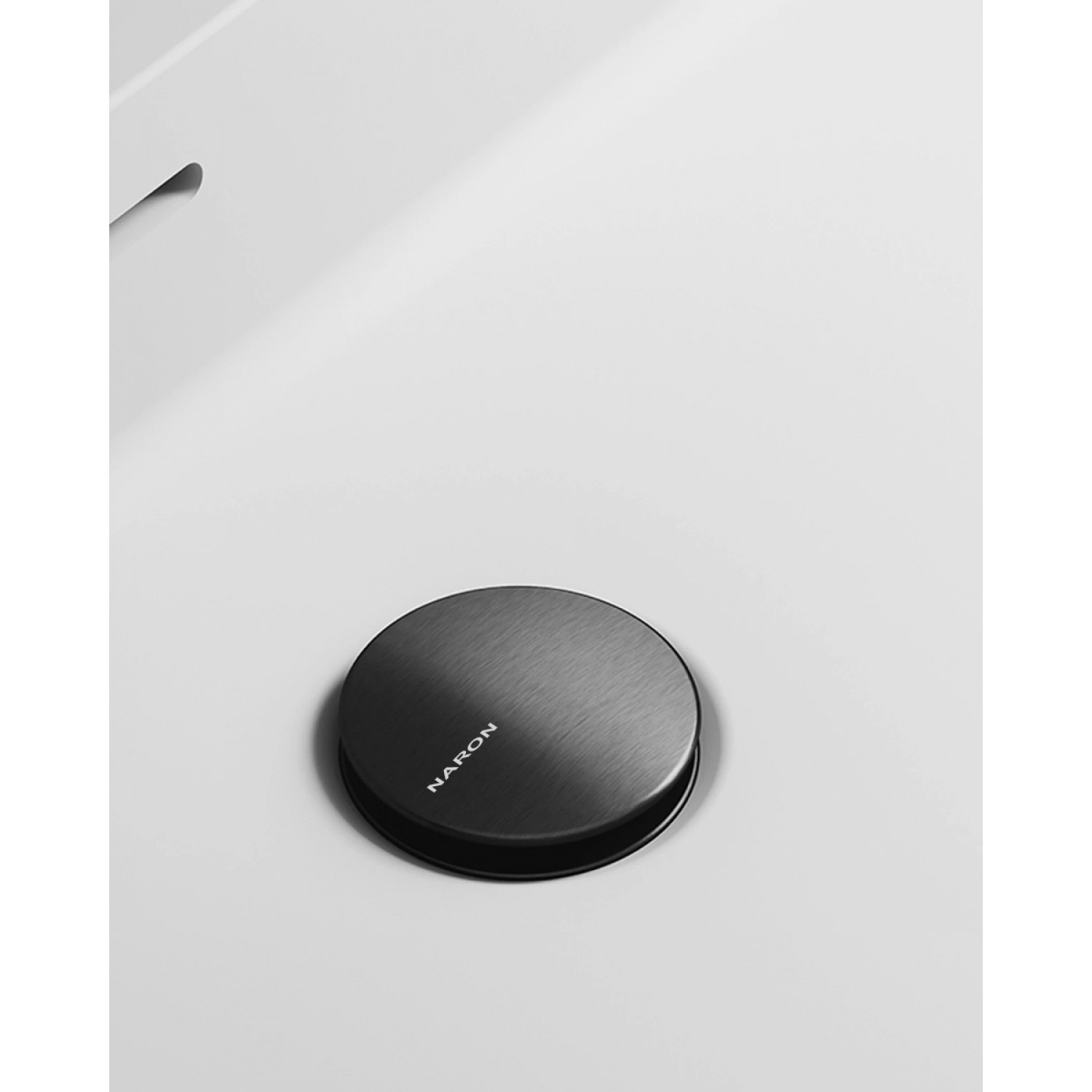 NARON Αυτόματη βαλβίδα νιπτήρα κλικ κλακ ορειχάλκινη χωρίς υπερχείλιση NR809010 Gun Metal