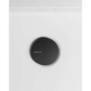 NARON Αυτόματη βαλβίδα νιπτήρα κλικ κλακ ορειχάλκινη χωρίς υπερχείλιση NR809010 Black Mat