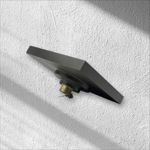 NARON Τετράγωνο σιφόνι μπάνιου 15εκ X 15εκ NR2010 Gun Grey