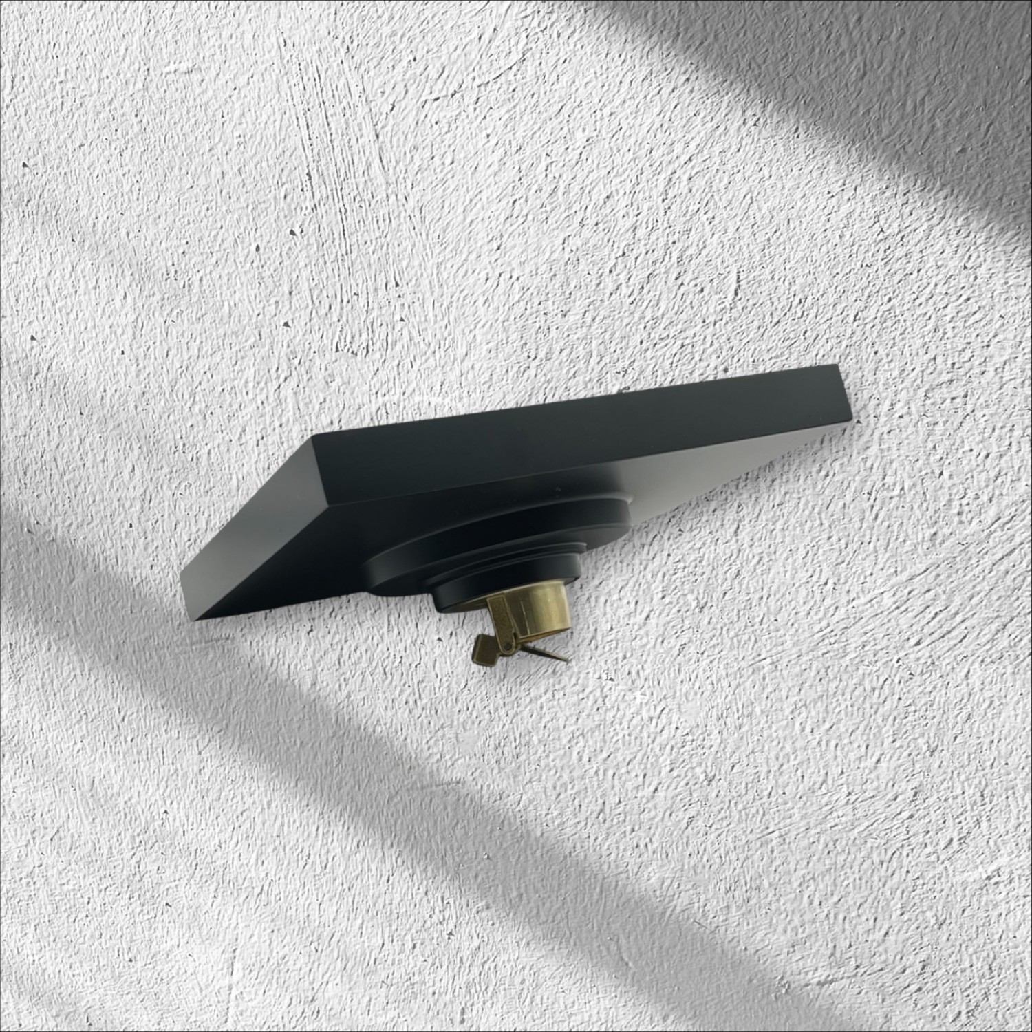 NARON Τετράγωνο σιφόνι μπάνιου 15εκ X 15εκ NR2010 BLACK MAT