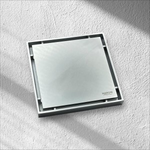 NARON Τετράγωνο σιφώνι μπάνιου 15εκ X 15εκ NR2010 CHROME