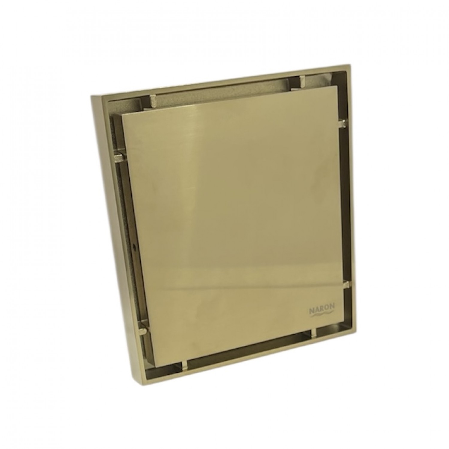 NARON Τετράγωνο σιφόνι μπάνιου 15εκ X 15εκ NR2010 Brushed Gold