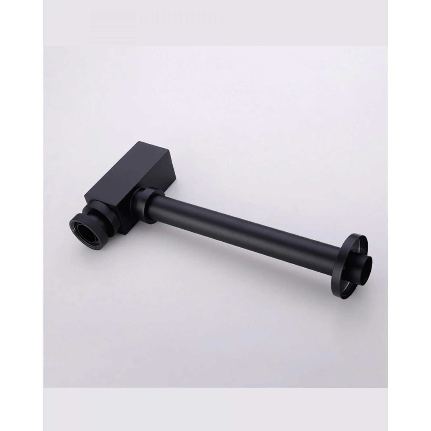 Naron Μεταλλικό Σιφώνι  Νιπτήρα Τετράγωνο NR809011 BLACK MAT