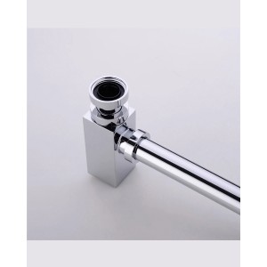 Naron Μεταλλικό Σιφώνι  Νιπτήρα Τετράγωνο NR809011 CHROME