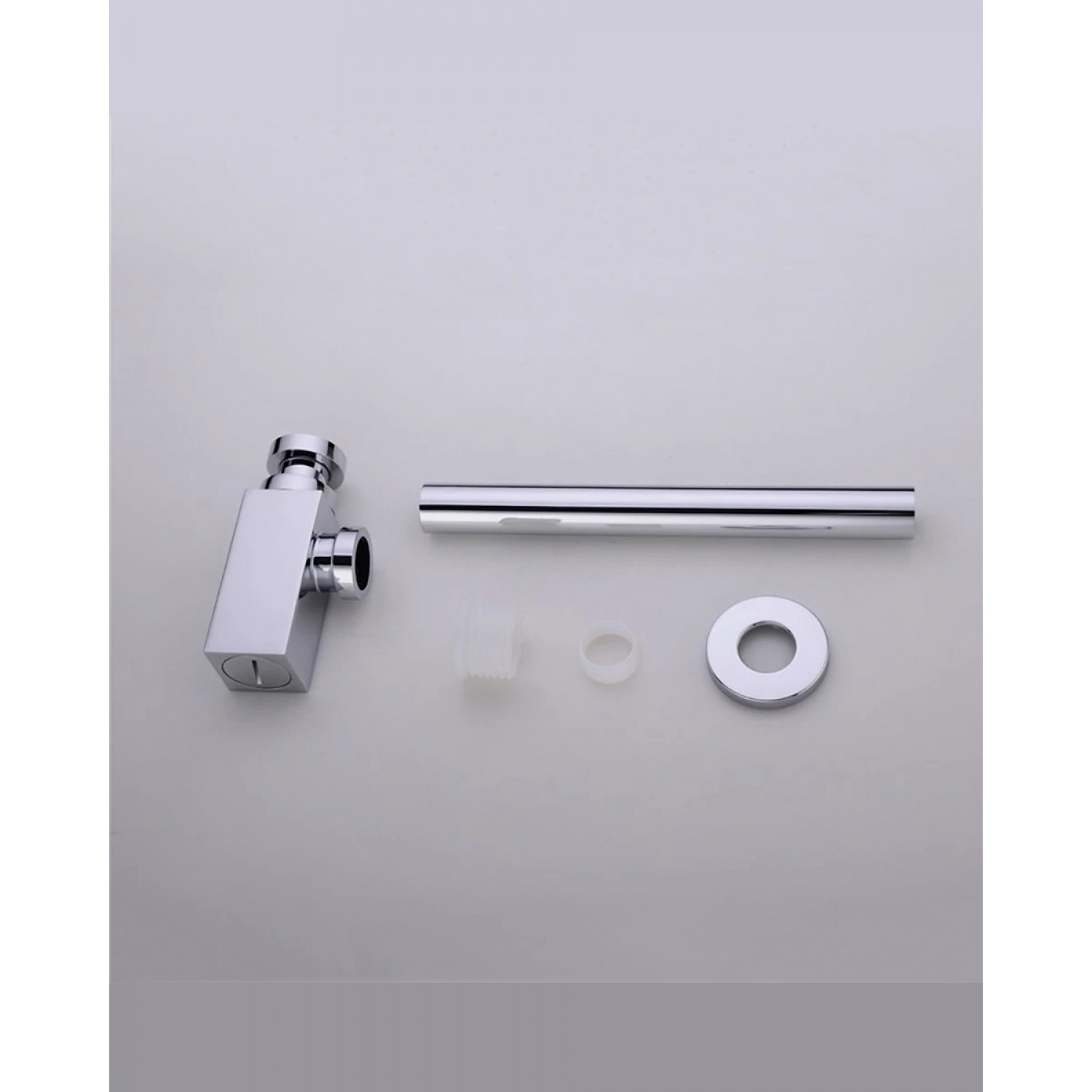 Naron Μεταλλικό Σιφώνι  Νιπτήρα Τετράγωνο NR809011 CHROME