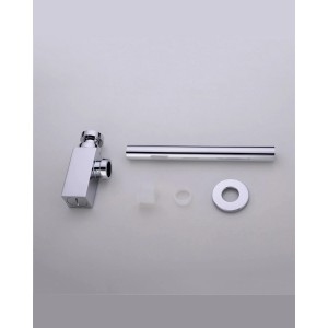 Naron Μεταλλικό Σιφώνι  Νιπτήρα Τετράγωνο NR809011 CHROME