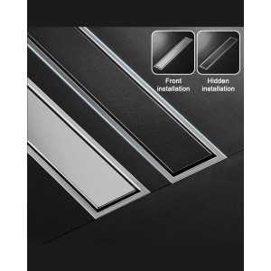 Naron FloorDrain stainless steel 60cm NR3003 Mat Nickel
