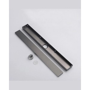 Naron FloorDrain stainless steel 60cm NR3004 GUN METAL