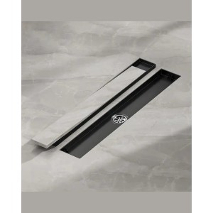 Naron FloorDrain stainless steel 60cm NR3002 Black Mat