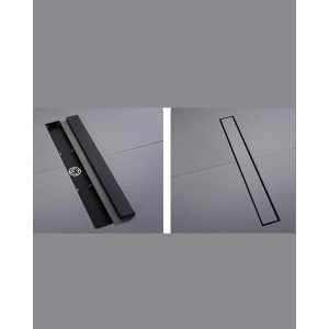 Naron FloorDrain stainless steel 60cm NR3002 Black Mat