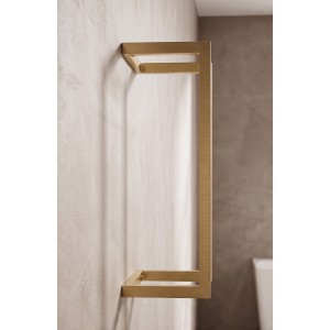 NARON Μεταλλική Πετσετοκρεμάστρα τοίχου NR6145 BRUSHED GOLD Σπίτι-Κήπος