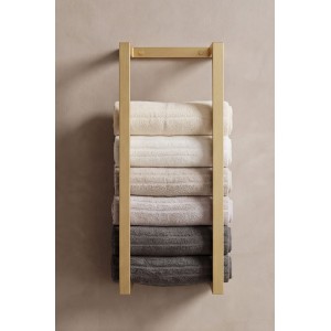 NARON Μεταλλική Πετσετοκρεμάστρα τοίχου NR6145 BRUSHED GOLD Σπίτι-Κήπος